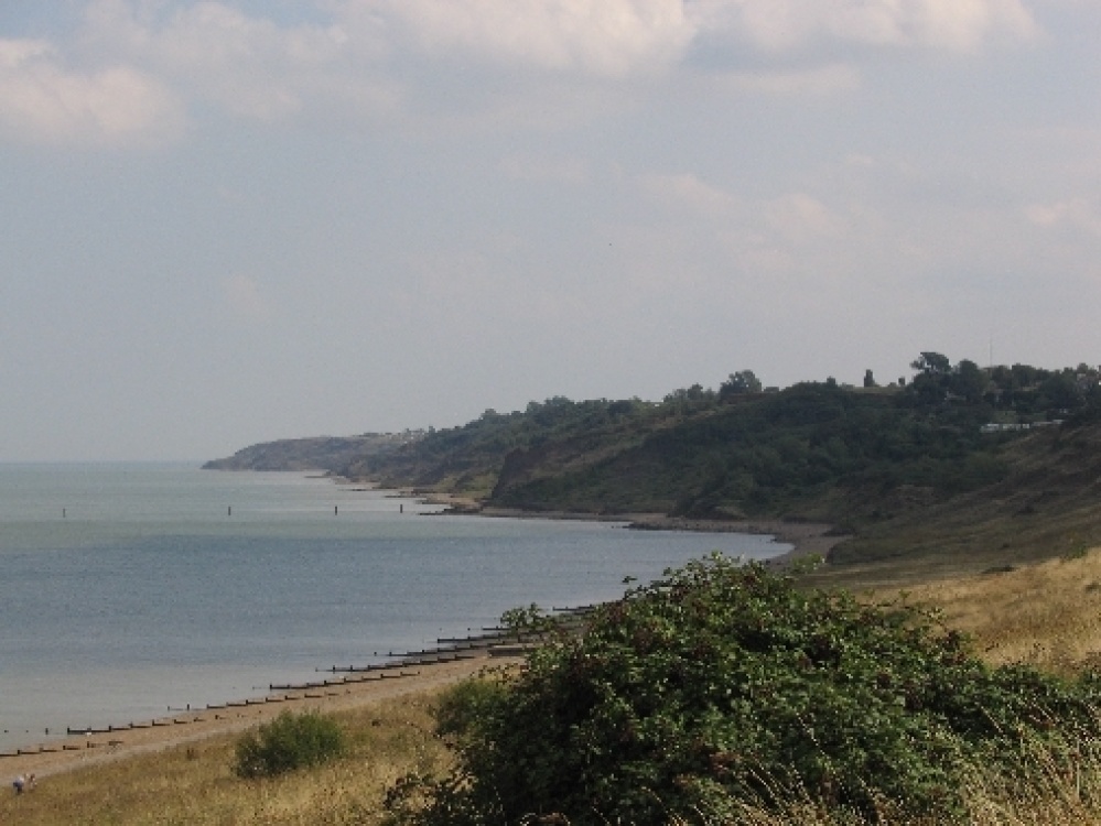 "Looking towards Minster Cliffs and the Leas Minster, Isle of Sheppey