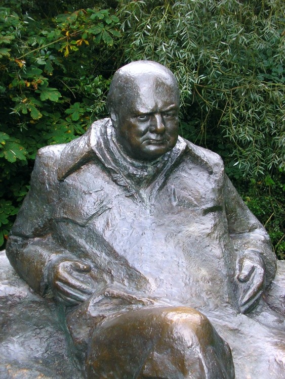 Statue of Sir Winston Churchill, in the grounds of Chartwell, Kent