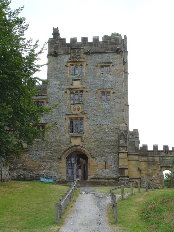 Main entrance at Haddon Hall, Derbyshire