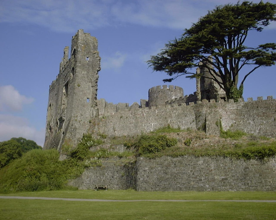 Laugharne Castle, Carmarthenshire, Wales