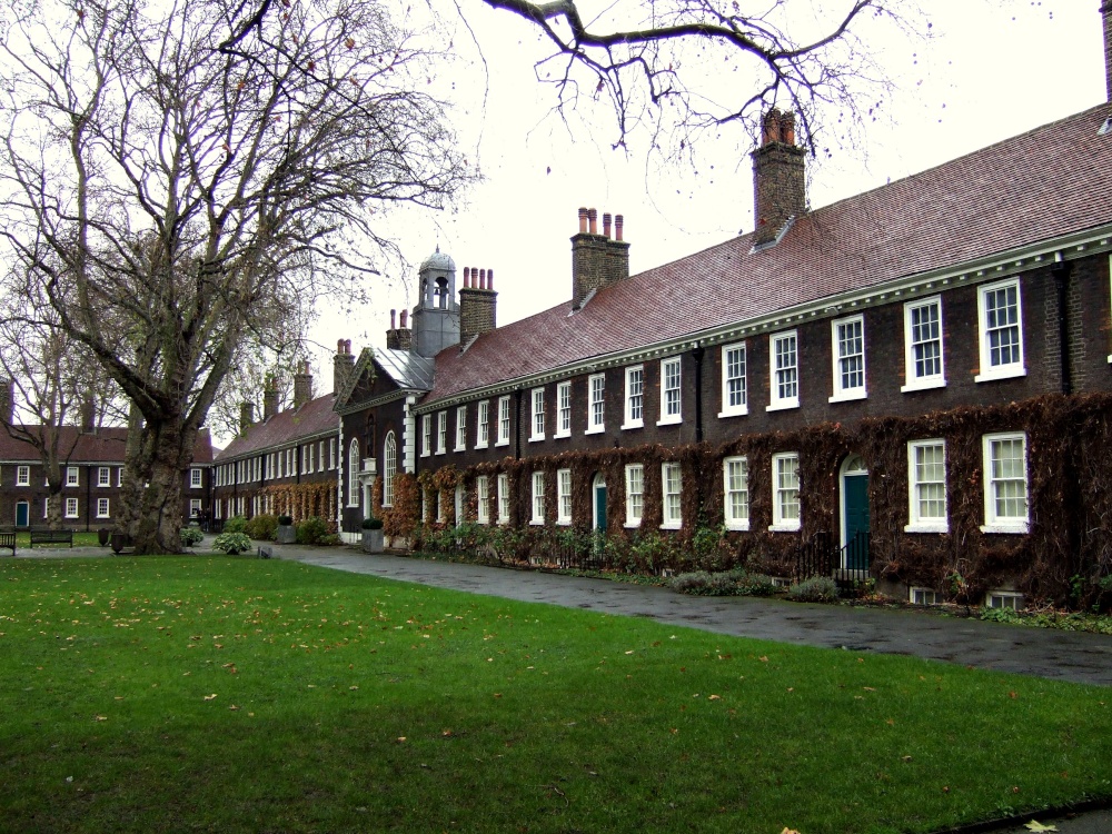 The Geffrye Museum, London. Main elevation of Alms Houses.