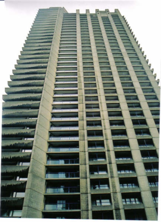 Shakespeare Tower in Barbican, London. One of the joint three tallest residential towers in the U.K