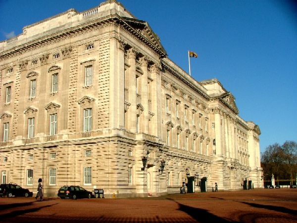 Buckingham Palace, London. Spring, Dawn and Dusk.