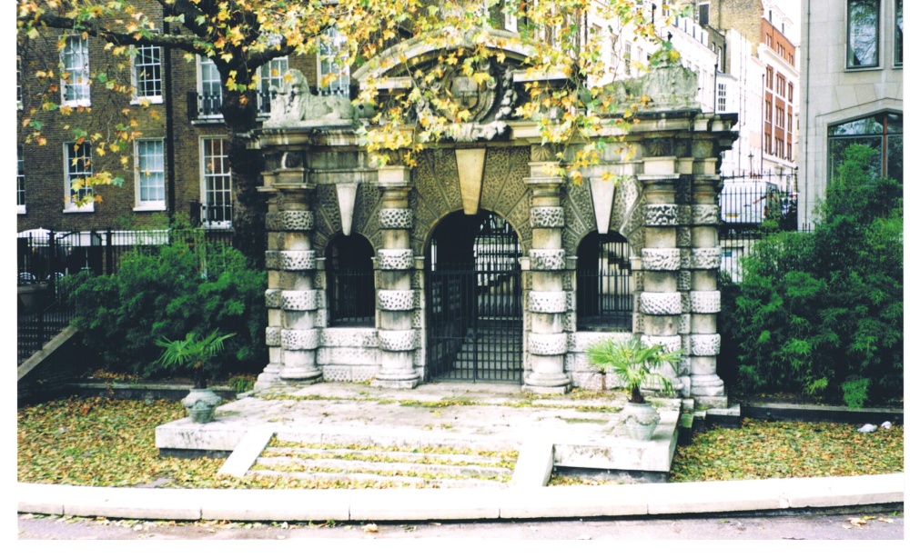 The 1626 York Water Gate in the Victoria Embankment Gardens, London