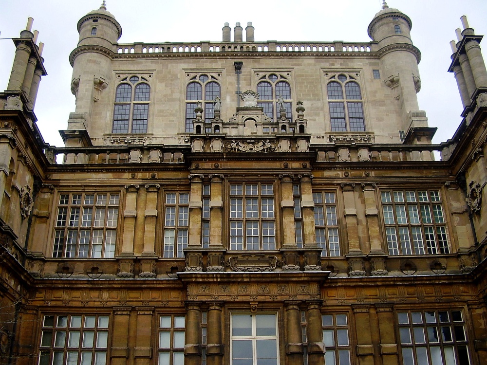 view of the back of Wollaton Hall, Wollaton, Nottinghamshire.