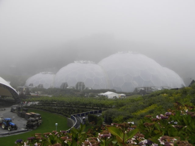 The Biomes at the Eden Project in Cornwall.