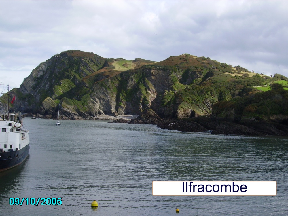 The dramatic coast line of Ilfracombe in Devon.