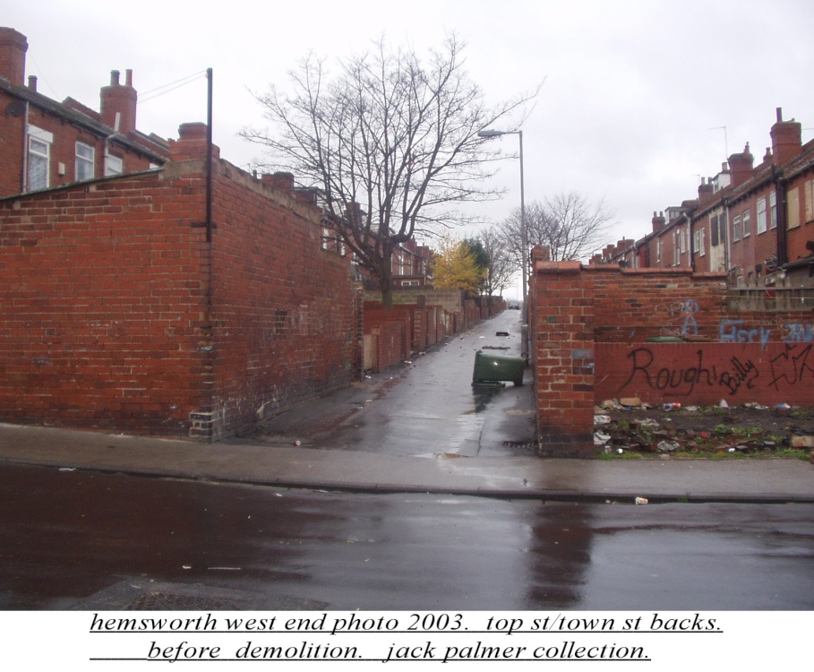 "rear of town st/top st. Hemsworth" by Jack Palmer at