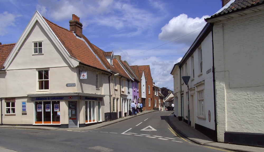 "Town Centre, Aylsham, Norfolk" by Barbara Whiteman at
