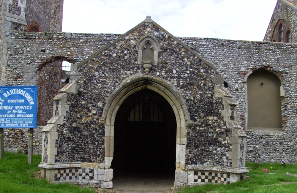 Church Doorway of St Bartholomew's Church, Corton, Suffolk