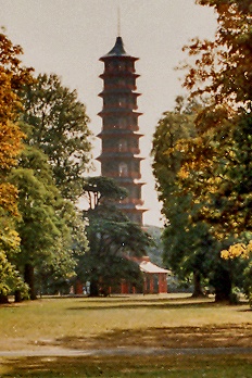 The Pagoda at Kew Royal Botanical Gardens in Kew, Greater London