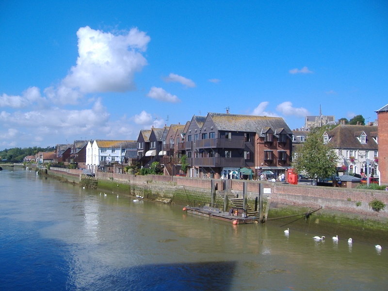 Lovely flats along the river in Arundel, West Sussex