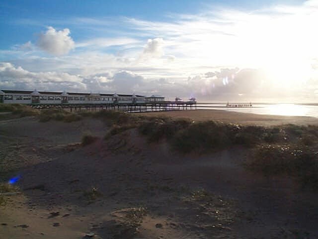 Sand-Dunes and Pier
