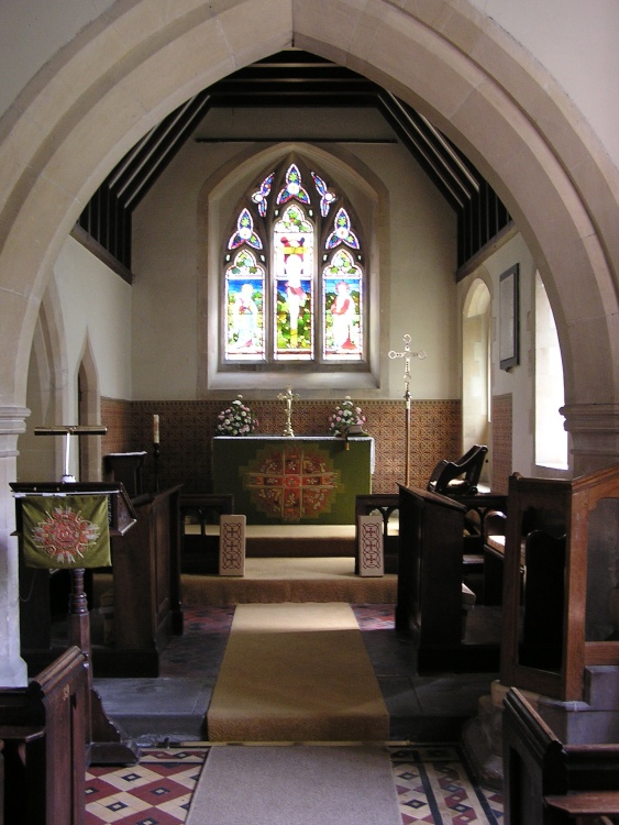 Inside St Mary Magdalene, Woodborough, Nr Pewsey