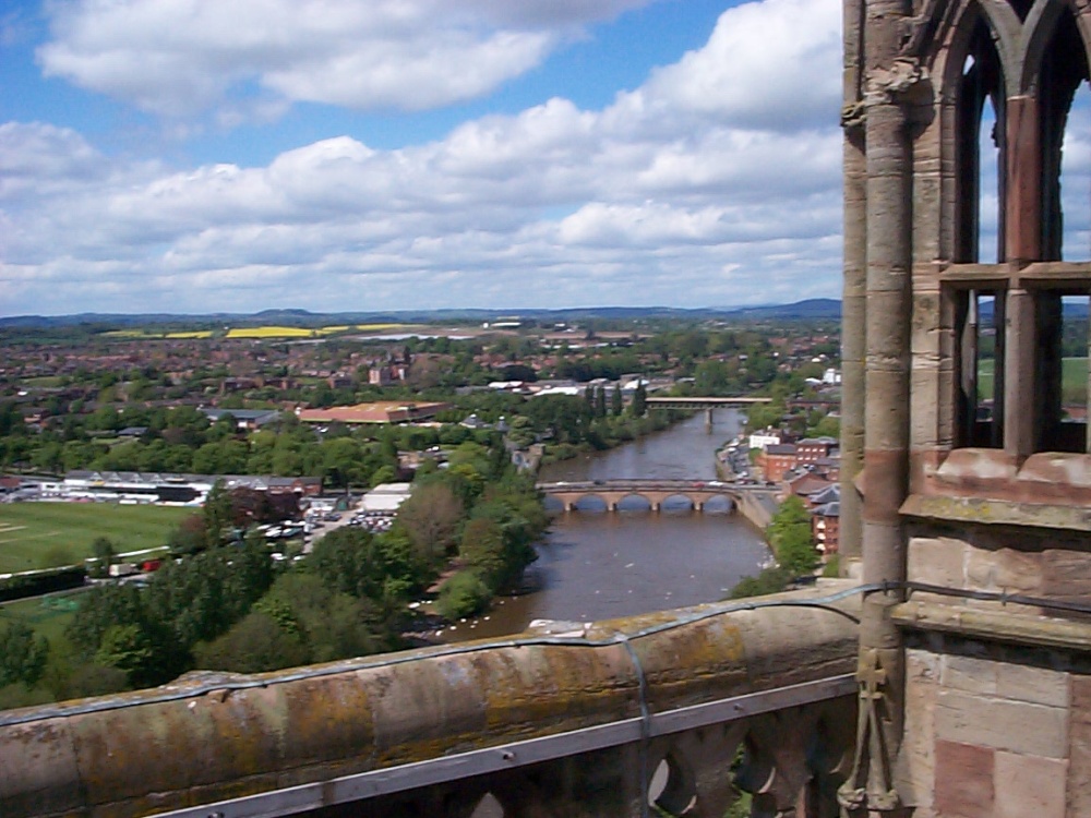 View from Worcester Cathedral, Worcestershire