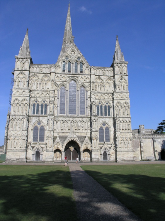 West front of the Salisbury Cathedral, Wiltshire