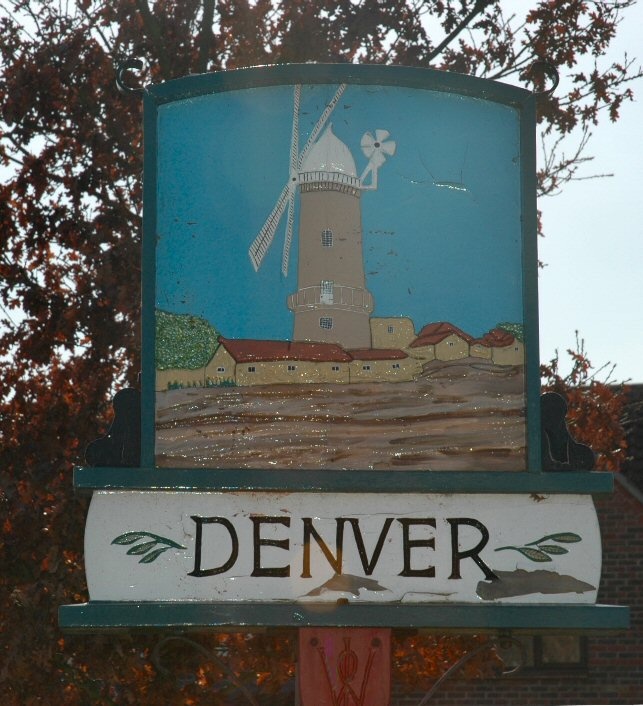Denver Village Sign, Norfolk