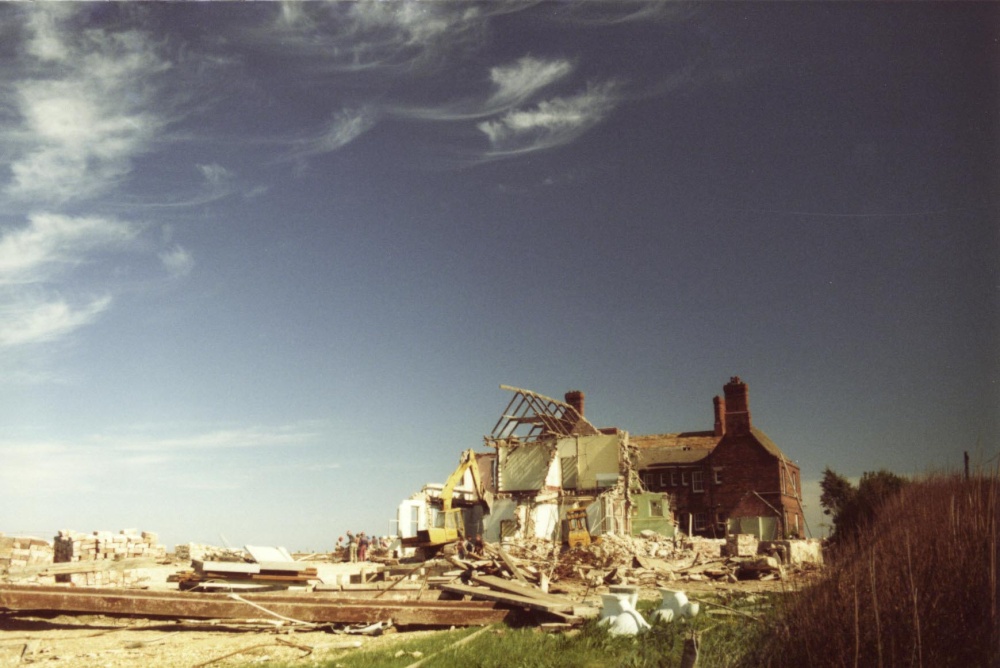 Demolition of old convalecent home c1984