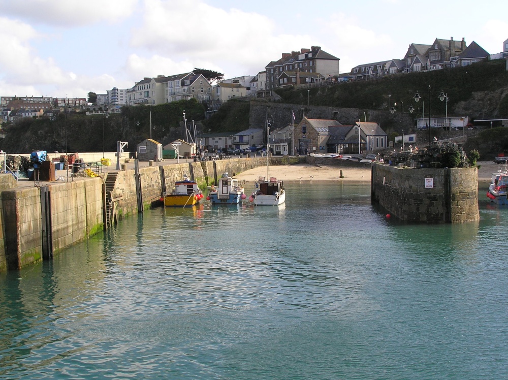 Boats in Newquay harbour