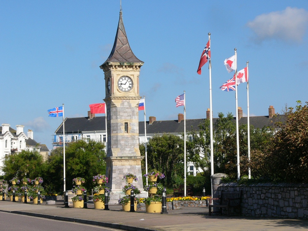 Exmouth clock on prom