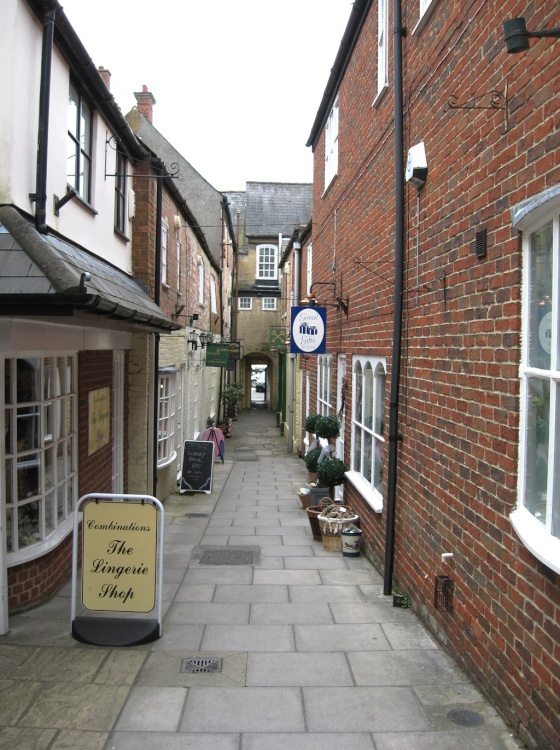Buildings in what is know locally as 'Fifteenth Century Alley'