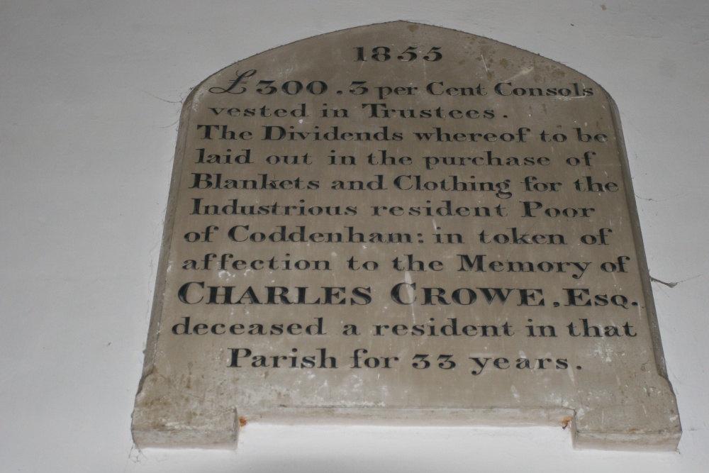 Memorial tablet in All Saints Church