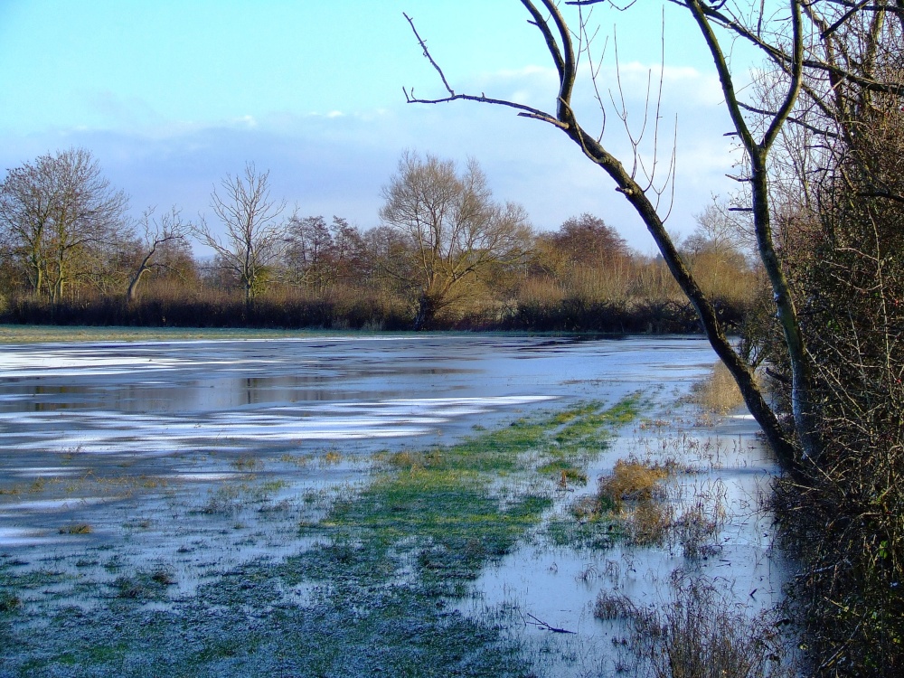 Winter scene in Sutton upon Derwent