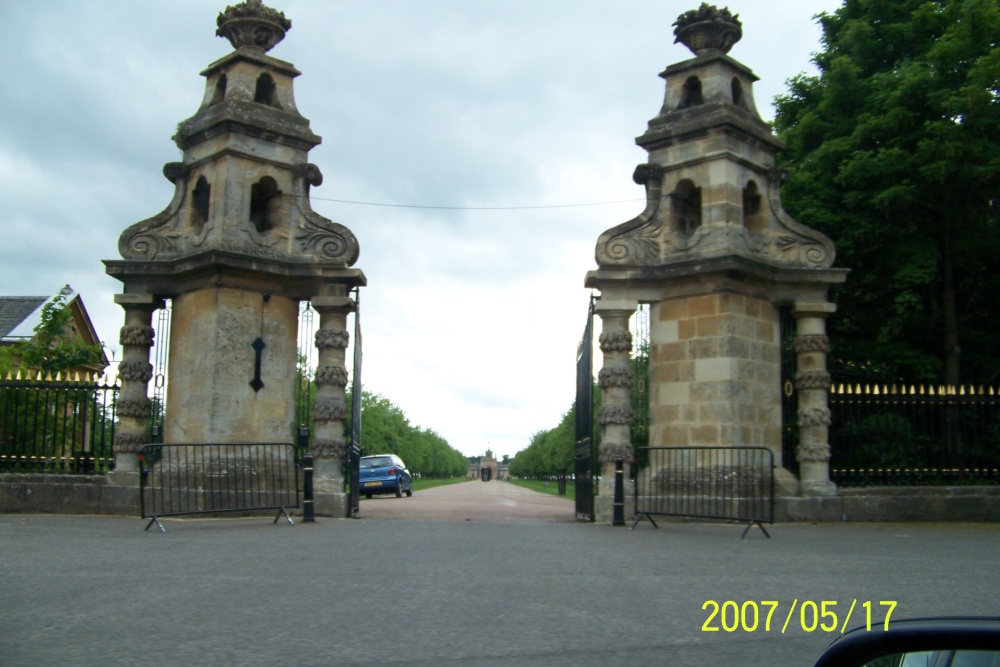 Gates to Blenheim Palace, Woodstock, Oxfordshire