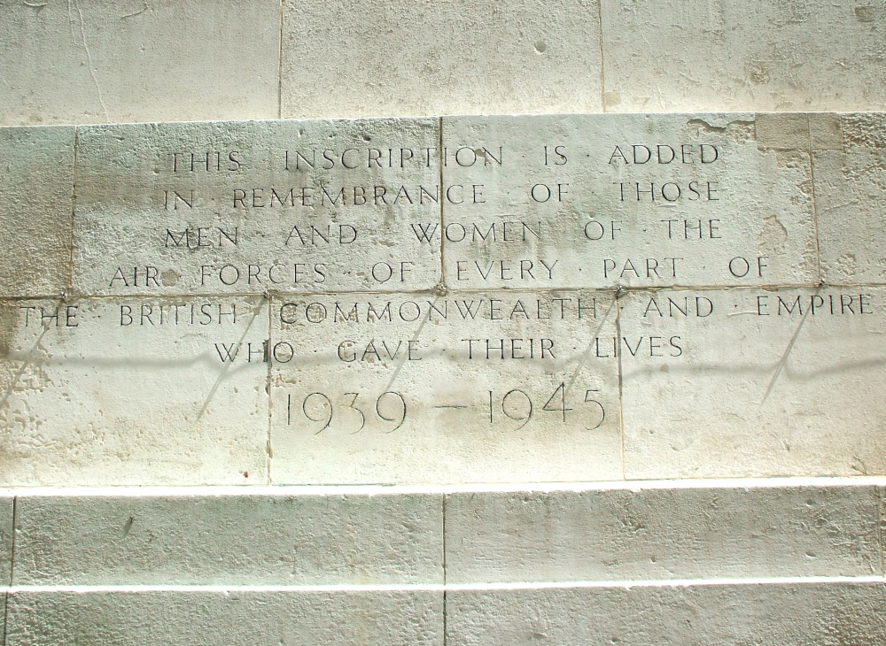 London RAF Memorial Inscription