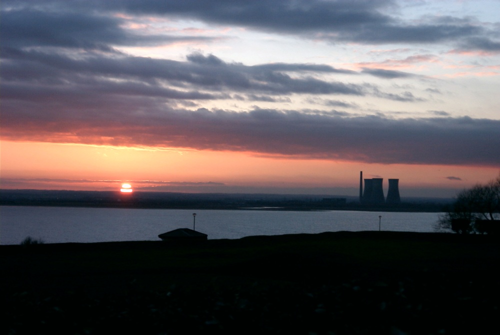 Sunset over Richborough power station