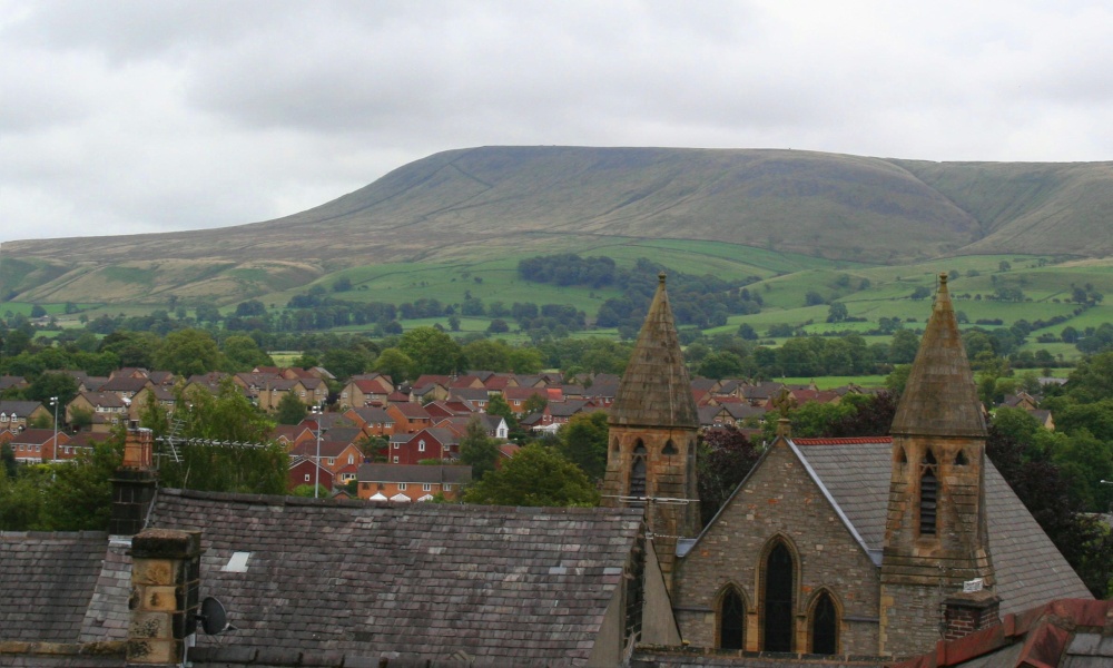 The rooftops of Clitheroe
