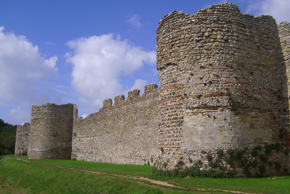 Portchester Castle wall