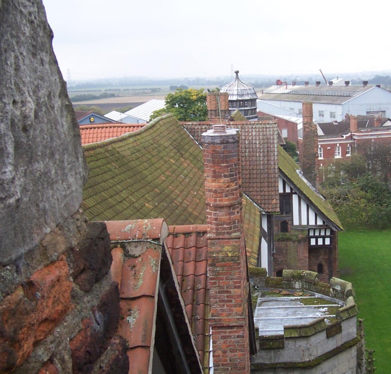 A view from the top of the tower