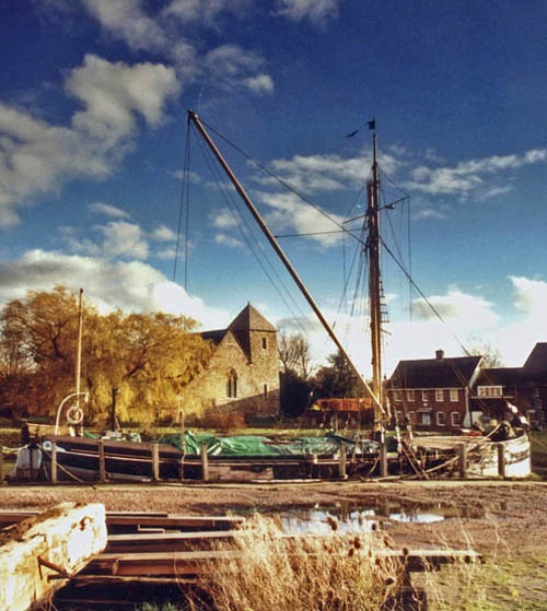 Sailing barge at Lower Halstow, kent