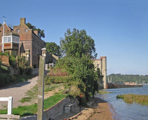 The shoreline at Upnor, Kent