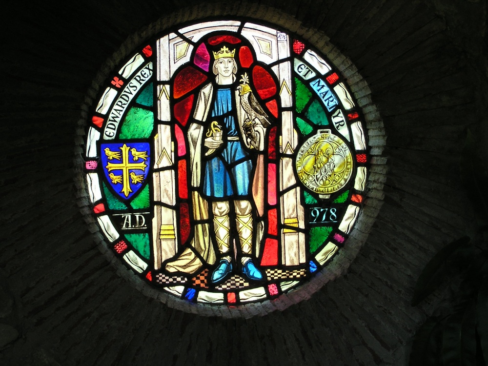 Shaftesbury Abbey - window dedicated to Edward the Martyr