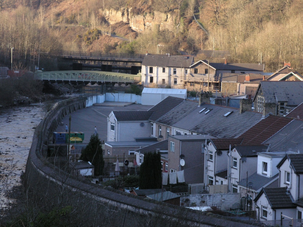 Early evening in the former mining village of Trehafod