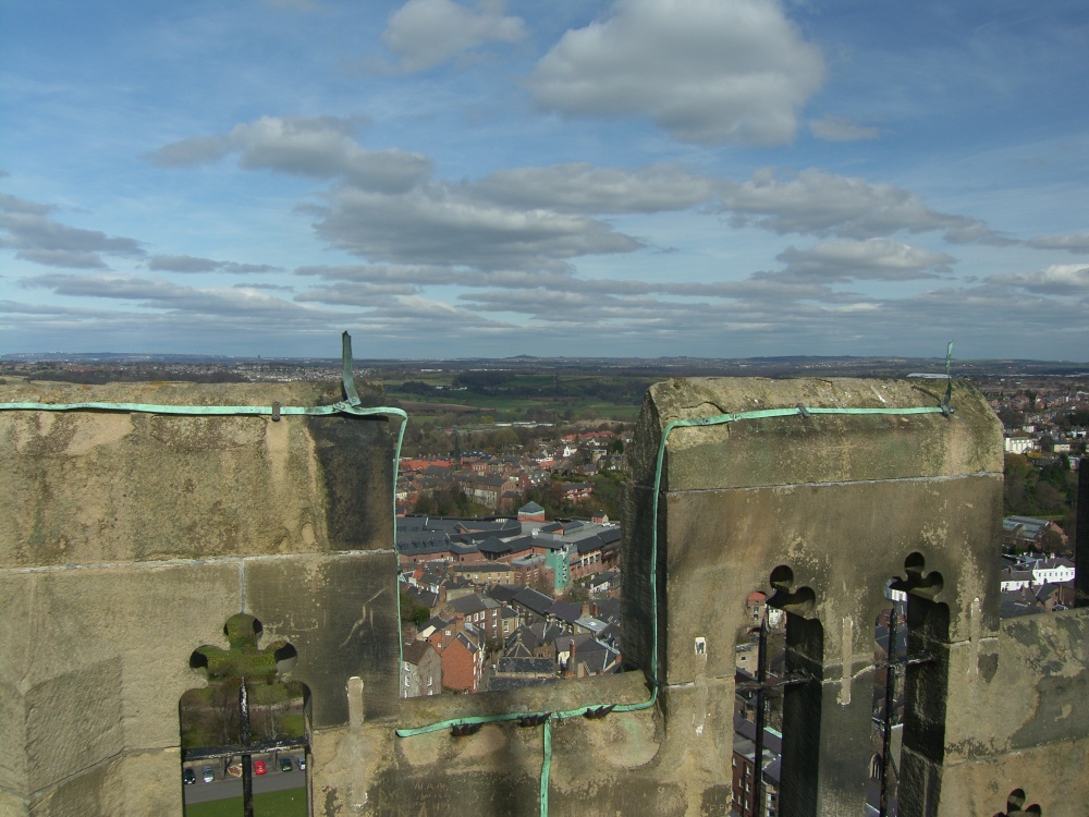 View from top of central tower