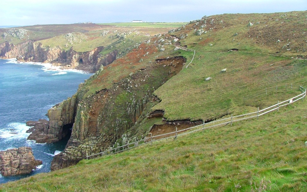 The jagged cliffs