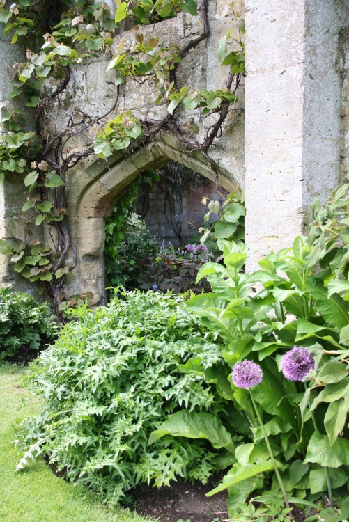 Romantic ruin in the garden of Sudeley Castle