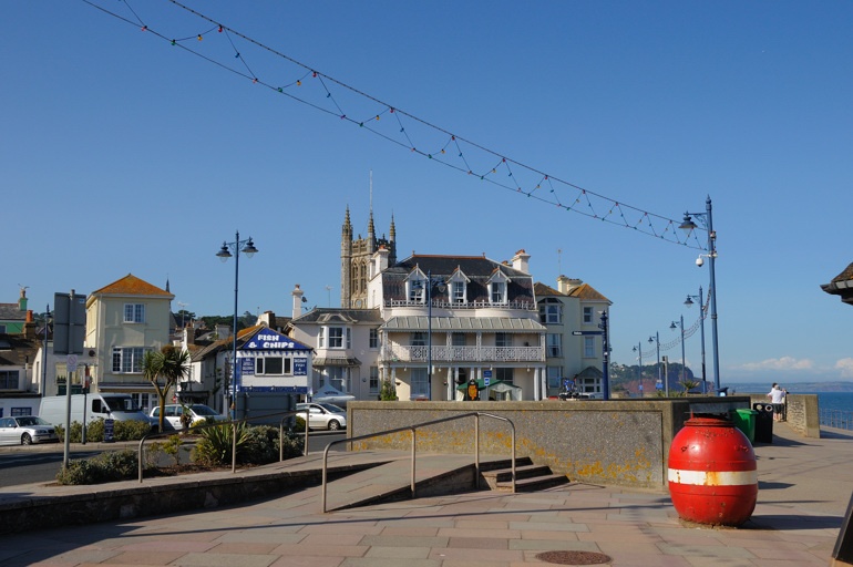 Teignmouth town centre and mine at the promenade - June 2009