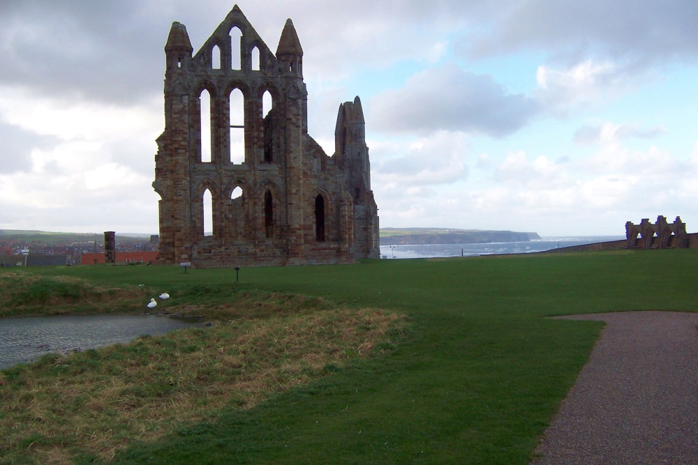 View of the Abbey from near the pond