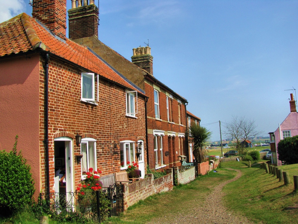 Cottages near the river.