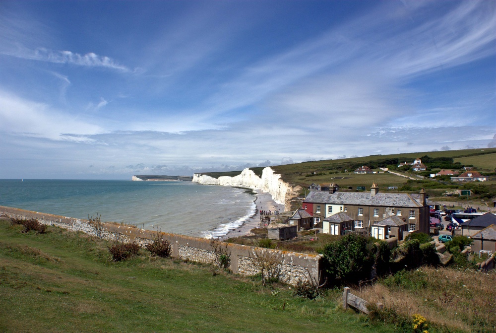 From Birling Gap with the Seven Sisters behind