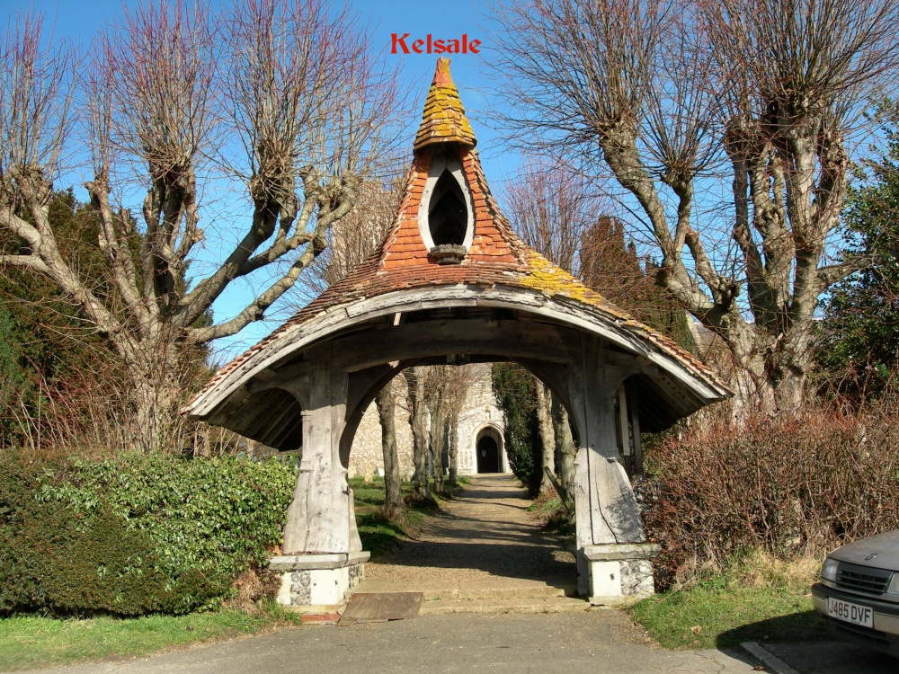 "Kelsale Church, Lychgate" by Peggy Cannell at