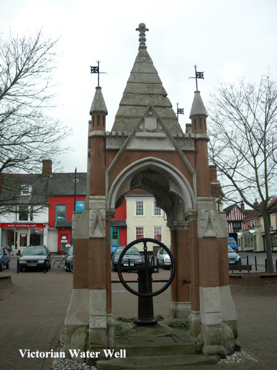 Victorian water well in the centre of town
