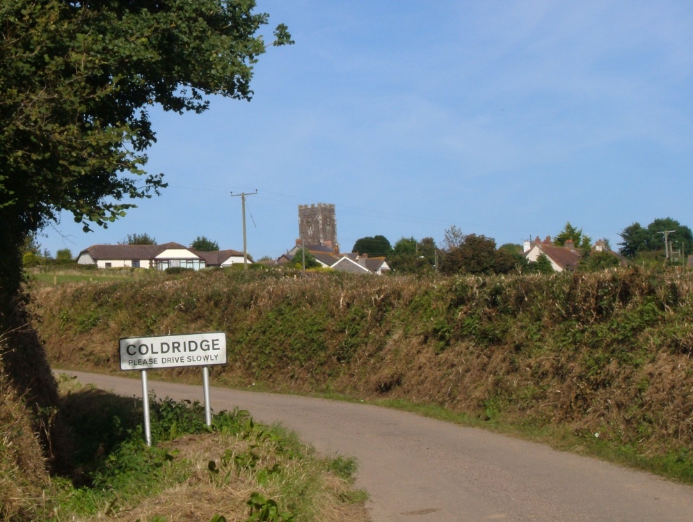 Distant shot of Coldridge Village