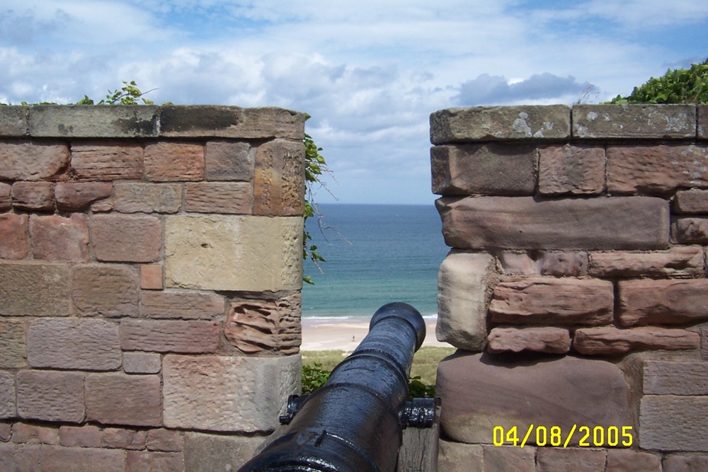 Looking out to sea from the Battlements