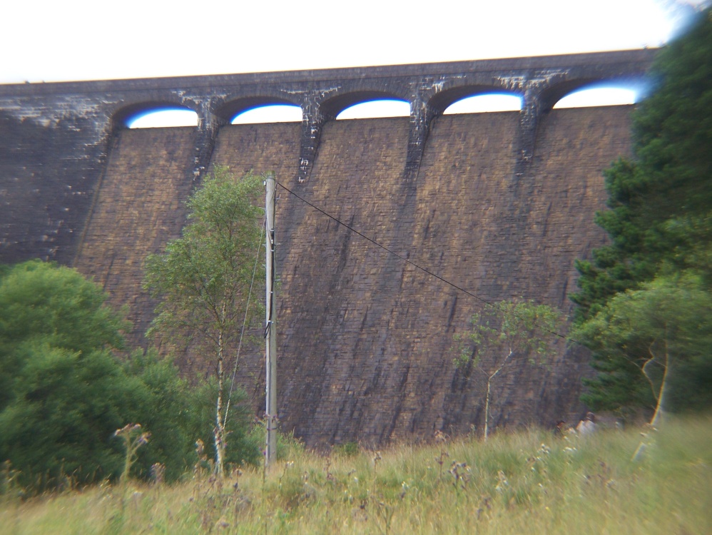 One of the dams in the Elan Valley