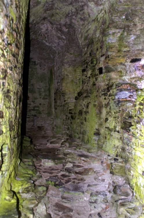 A narrow passage.